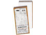 Tops 74130 Second Nature Spiral Reporter Steno Notebook Gregg Rule 4 x 8 White 70 Sheet