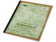 Tops 74831 Second Nature Subject Notebook College Margin Rule Ltr White 80 Sheets