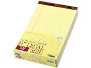Tops 7572 Perforated Pads Legal Rule Legal Canary 50 Sheet Pads Dozen