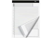 Tops 77100 Docket Gold Planning Pad Ruled 8 1 2 x 11 3 4 WE 4 40 Sheet Pads Pack