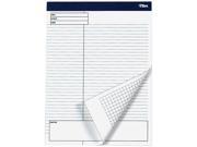 Tops 77102 Docket Gold Planning Pad Wide Rule 8 1 2 x 11 3 4 White 4 40 Sheet Pads Pack
