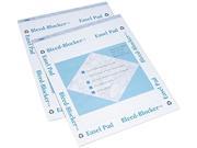 TOPS 79062 Bleed Blocker Easel Pad Unruled 27 x 34 White 2 40 Sheet Pads Pack
