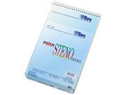 Tops 80284 Spiral Steno Notebook Gregg Rule 6 x 9 Blue 4 80 Sheet Pads Pack