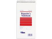 Tops 8030 Reporter Notebook Gregg Rule 4 x 8 White 12 70 Sheet Pads Pack
