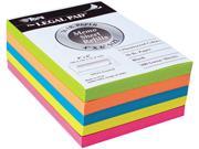 Tops 99622 Assorted Fluorescent Color Memo Sheets 4 x 6 500 Loose Sheets Pack