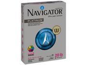 Navigator Platinum Paper 99 Brightness 28lb 8 1 2 x 11 White 500 sheets Ream