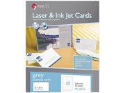 Maco ML 8552 Microperforated Business Cards 2 x 3 1 2 Gray 250 Box