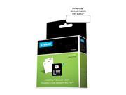 Dymo 1738595 Rhino File Barcode Label 0.75 Width x 2.50 Length 450 Roll 450 Roll Direct Thermal White