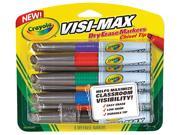 Crayola 988900 Dry Erase Marker Chisel Tip Assorted Colors 8 Set