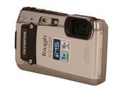 OLYMPUS TG-820 iHS Silver 12 MP Waterproof Shockproof 28mm Wide Angle Digital Camera HDTV Output