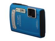 OLYMPUS TG-320 Blue 14 MP Waterproof Shockproof 28mm Wide Angle Digital Camera HDTV Output