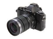 OLYMPUS E M5 V204045BU000 Black Micro Four Thirds interchangeable lens system camera with M.Zuiko Digital ED 12 50mm EZ