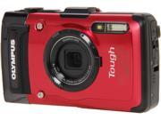 OLYMPUS TG-2 iHS Red 12 MP Waterproof Shockproof Wide Angle Digital Camera HDTV Output