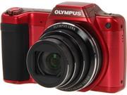 OLYMPUS SZ-15 Red 16 MP Wide Angle Digital Camera HDTV Output