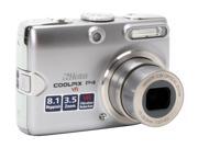 Nikon COOLPIX P4 Silver 8.1 MP Digital Camera