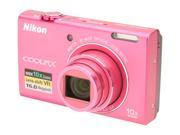 Nikon COOLPIX S6200 Pink 16 MP Digital Camera
