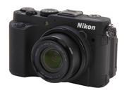 Nikon Coolpix P7700 Black 12.2 MP 28mm Wide Angle Digital Camera HDTV Output