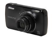 Nikon Coolpix S800c Black 16.0 MP 25mm Wide Angle Digital Camera HDTV Output
