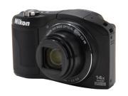 Nikon Coolpix L610 Black 16.0 MP 25mm Wide Angle Digital Camera HDTV Output