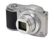 Nikon Coolpix L610 Silver 16.0 MP 25mm Wide Angle Digital Camera HDTV Output