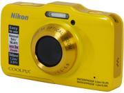 Nikon COOLPIX S31 Yellow 10.1 MP Waterproof Shockproof Digital Camera