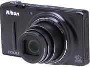 Nikon COOLPIX S9500 Black 18.1 MP Digital Camera