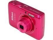 Nikon COOLPIX S02 26433 Pink 13.2 MP Digital Camera HDTV Output