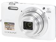 Nikon COOLPIX S6800 26444 White Digital Camera