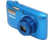 Nikon COOLPIX S3600 26454 Blue Digital Camera