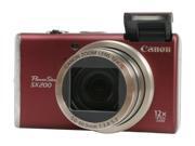 Canon PowerShot SX200 IS Red 12.1 MP 28mm Wide Angle Digital Camera
