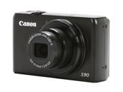 Canon PowerShot S90 Black 10.0 MP 28mm Wide Angle Digital Camera
