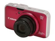 Canon SX230IS HS Red 12.1 MP 28mm Wide Angle Digital Camera