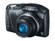 Canon PowerShot SX150 IS Black 14.1 MP 28mm Wide Angle Digital Camera