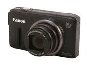Canon PowerShot SX260 HS Black 12.1 MP 25mm Wide Angle Digital Camera HDTV Output