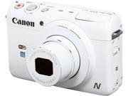 Canon PowerShot N100 9169B001 White 12.1 MP 24mm Wide Angle Digital Camera HDTV Output