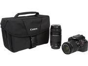 Canon Rebel SL1 8575B055 Black Digital SLR Camera with 18 55mm and 75 300mm Lenses