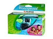 FUJIFILM 7025227 Green Waterproof Shockproof QuickSnap 35mm Disposable Camera