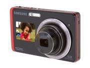 SAMSUNG DualView TL225 Black/Orange 12.2 MP 27mm Wide Angle Digital Camera