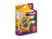 Kodak 8951428 Black Power Flash Single Use Camera 2 PACK 27 EXP