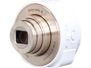 SONY DSCQX10/W White Smartphone Attachable Lens-style Camera