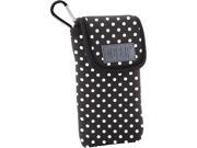 USA GEAR Portable Pocket Radio Case with Carabiner Carrying Clip Belt Loop Polka Dot