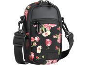 Compact Camera Case Bag Floral with Rain Cover and Shoulder Sling by USA GEAR