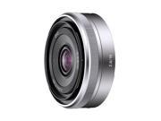 SONY SEL16F28 Compact ILC Lenses 16mm f 2.8 Wide Angle Lens Silver