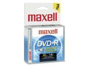 maxell 567622 Camcorder DVD-R Jewel Case 3PK