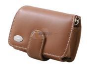 OLYMPUS 202088 Light Brown Premium Compact Leather Case