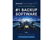 Acronis True Image Subscription 3 Computer 250GB Cloud Storage 1 Year ESD