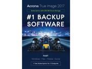 Acronis True Image 2017 1 Device 250GB Cloud Storage 1 Year subscription