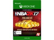 NBA 2K17 200 000 VC Xbox One [Digital Code]
