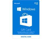 Microsoft Windows Store Gift Card 12 Email Delivery