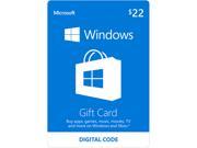 Microsoft Windows Store Gift Card 22 Email Delivery